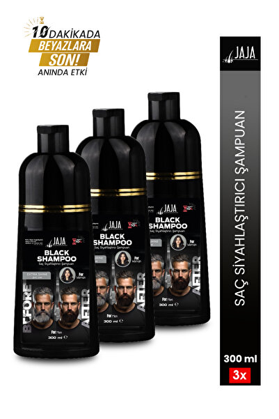 Jaja 3'LÜ SET SAÇ SİYAHLAŞTIRICI ŞAMPUANI (BEYAZLAR İÇİN) 300 ML