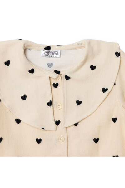 ebebek Hello Baby HelloBaby Kız Bebek Gömlek Düğmeli Bebe Yaka Uzun Kol