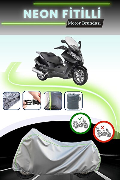 Cemku Cool غطاء محرك رمادي قماش مجدّل حقيبة ، غير متوافق مع قفل أبريليا أتلان...