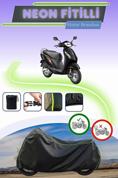 Cemku Cool قفل أسود قماش مجدّل حقيبة، لا يناسب دراجة هوندا أكتيفا 110 النارية