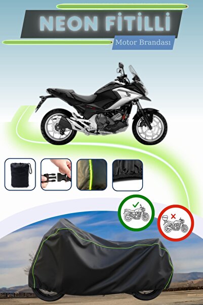 Cemku Cool قفل أسود قماش مجدّل حقيبة، لا يناسب دراجة هوندا NC 700 X ذات المحر...