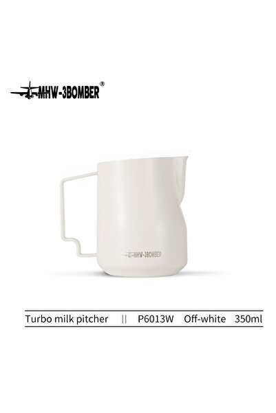 Choice1 350ml White MHW-3BOMBER 350ml 450ml Turbo Milk Frothing Pitcher Steaming Pitchers Professional Milk