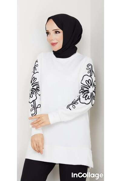 Nergis Neva Butik Tunic with sleeve detail and side slit