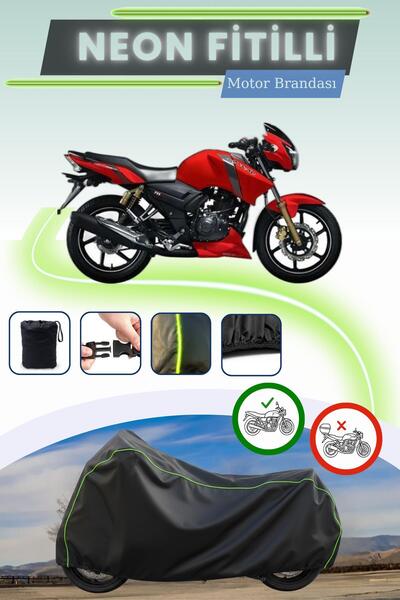 Cemku Cool أسود قماش مجدّل حقيبة، غطاء محرك تلفزيون تي في إس أباتشي آر تي آر ...