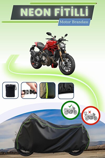 Cemku Cool غطاء محرك متوافق مع دراجة دوكاتي مونستر 1200 إس من نوع نيون فيتيل ...