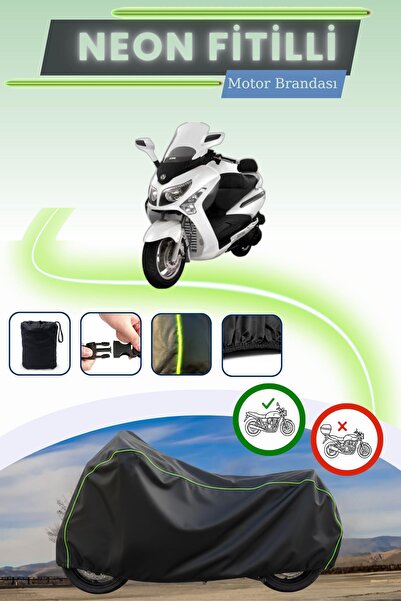 Cemku Cool غطاء محرك متوافق مع نيون فيتيلي SYM GTS 250i EVO باللون الأسود