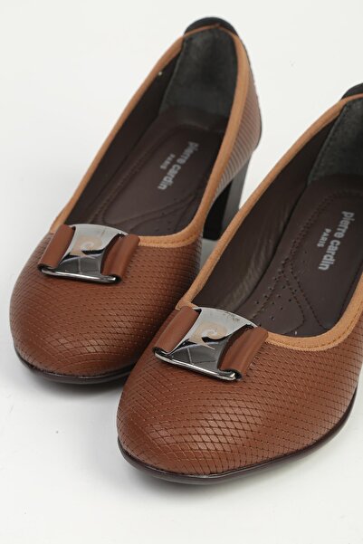 Pierre Cardin Tan Heeled Shoes Pc-54940
