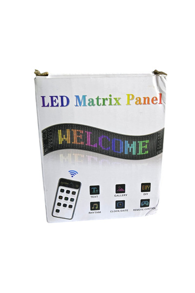 İB GLOBAL Matrix Panel Kayar Led Dijital Tabela Uzaktan Kumanda Uygulama İle ...