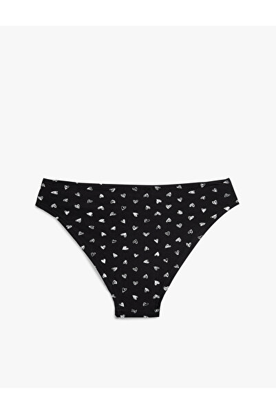 Koton Comfortable Fit Cotton Heart Pattern Brief Panties