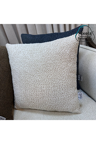 PixelsBeanBag Pixel Bean Bag Square Boucle Cushion Cover 50x50 cm (without filling)