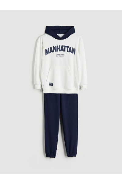 LC Waikiki Lcw Boy Hooded Tracksuit Set
