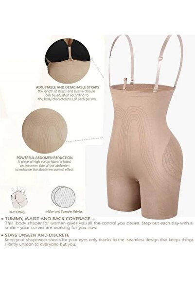 Fstyle Seamless High Waist Body Shaper Full Body Shaper Tummy Control Seamless Waist Trainer for Slim Dresses and Everyday Use