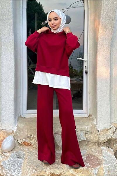 Moda Rosa 26K2214 - Bordo - Armali Sports Double Set