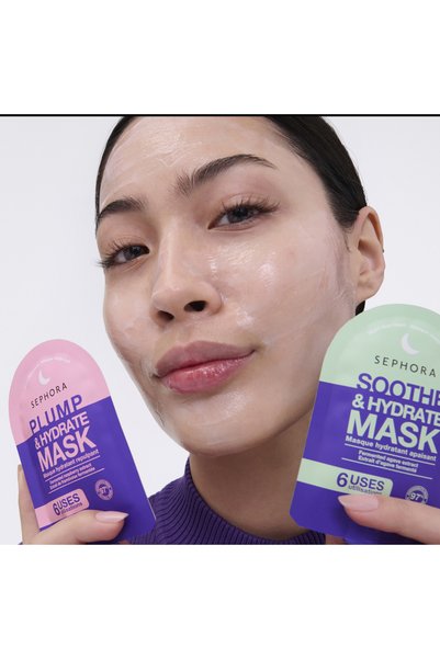 SEPHORA أقنعة الوجه الليلية، كريم جل مرطب، 30 مل، مستخلص التوت، إلزبيوتي