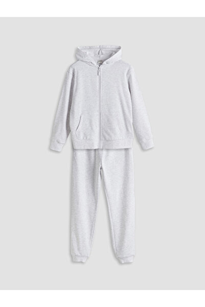 LC Waikiki Lcw Girl's Hooded Tracksuit Set