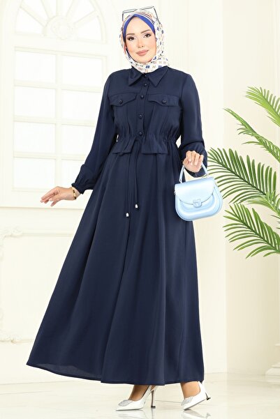 ModaMerve Modal Dress with Accessory Pocket 2713Sl432-Ms Drawer