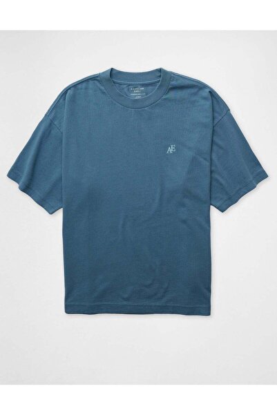 AMERICAN EAGLE Oversized Elevated Logo Graphic T-Shirt