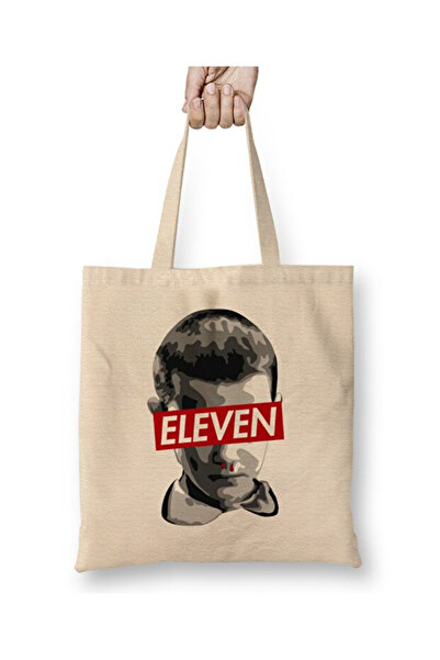 Toyaso Stranger Things Eleven Tote Bag Τσάντα αγορών με μακριά λαβή Τσάντα παραλίας