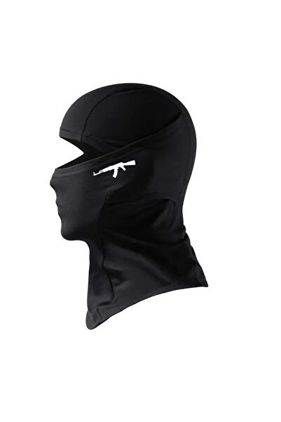 Flex Siyah kar maskesi Ak 47 model 2 balaklava kask motor drill ünisex kış
