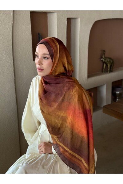 Modakaşmir Sunset Desen Bambu Şal