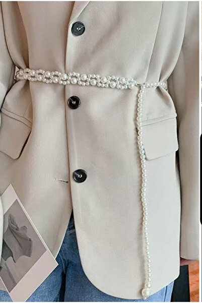 SmY Bag Дизайнерський пояс з білими перлами