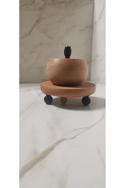 ayrawood 2li set ahşap sunum dekor el yapımı şekerlik kahve sunum