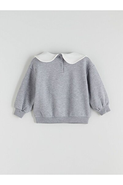 LC Waikiki LCW Kids Bebe Yaka Kız Çocuk Sweatshirt ve Eşofman Altı