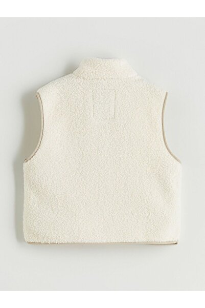 LC Waikiki LCW Kids Dik Yaka Kız Çocuk Pelüş Yelek