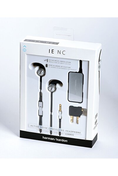 HARMAN IE NC SilverActive Noise-Cancelling In-Ear Headphones with Microphone