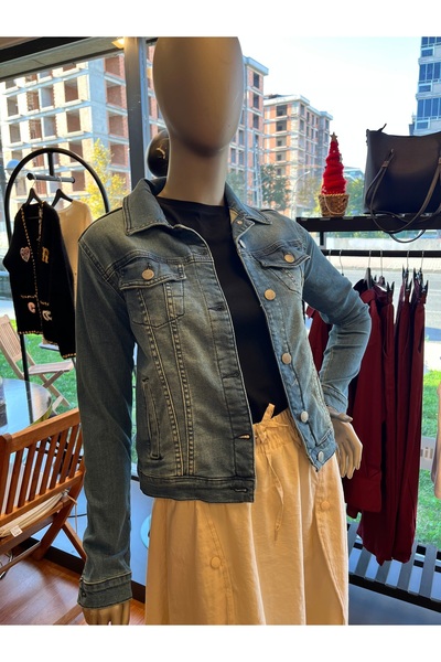 MANDALİNBUTİK Denim ceket -mavi