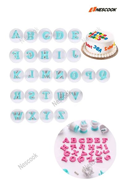 Neskuk Small Press-On Letters Set 10 Pieces (Height 18 mm)
