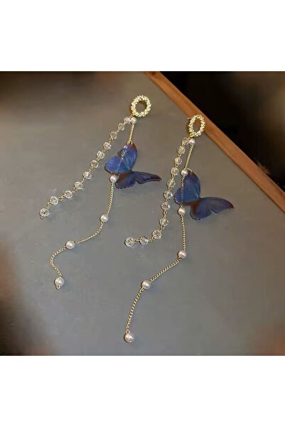 Tudivanyu Aksesuar Korean Version Dangle Butterfly Earrings