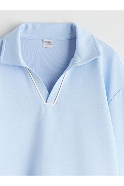 LC Waikiki LCW Kids Polo Yaka Kız Çocuk Sweatshirt