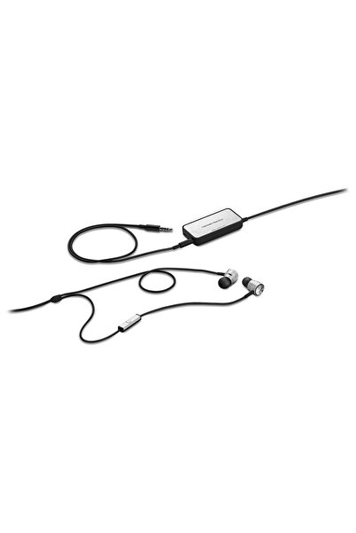 HARMAN IE NC SilverActive Noise-Cancelling In-Ear Headphones with Microphone