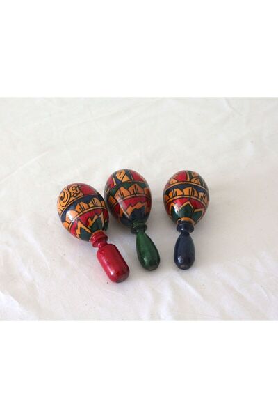 BARC AHŞAP MARACAS 12 CM UZAK DOĞU MÜZİK ALETİ MAHONİ WOOD