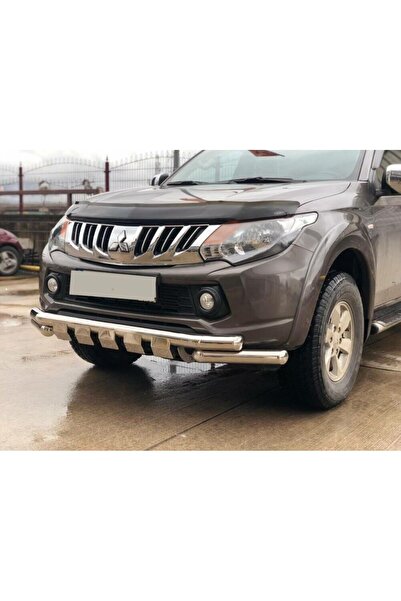 Genel Markalar Mitsubishi L200 2007+ Off Road Krom Ön Koruma Ön Tampon Koruma Demiri Krom Glocity AQM4WD