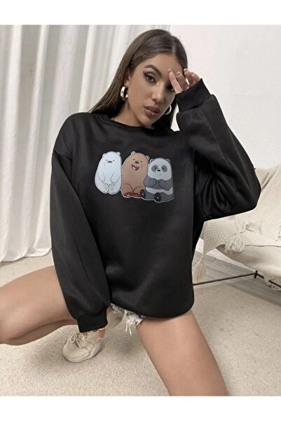 Mythologie Огромна дамска блуза с принт на мечка