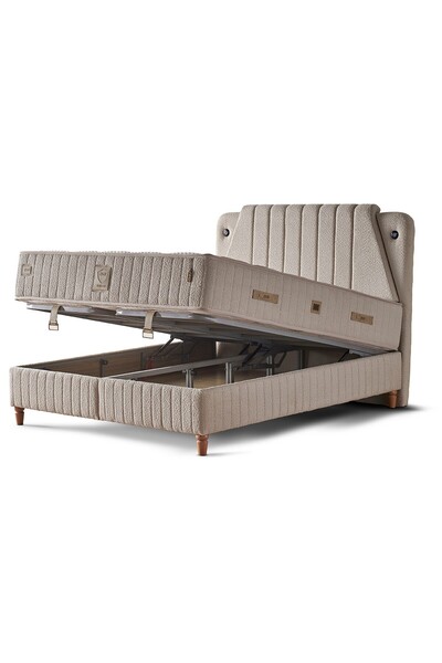 Mobilya Dükkanım Barlas 150x200 Çift Kişilik Baza Başlık Seti