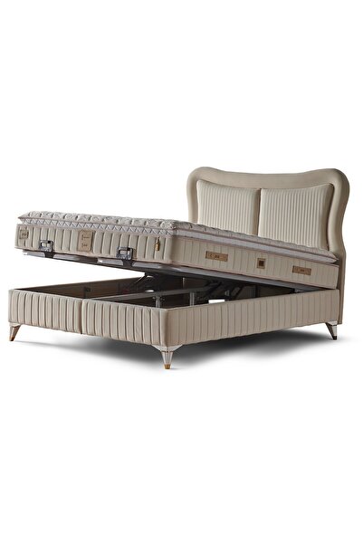 Mobilya Dükkanım Elegance 140x190 Çift Kişilik Baza Başlık Seti