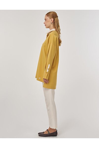 KYR Cuff Detailed Tunic Mustard