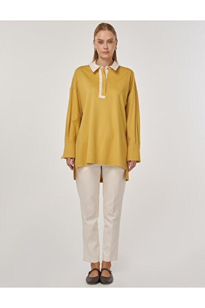 KYR Cuff Detailed Tunic Mustard