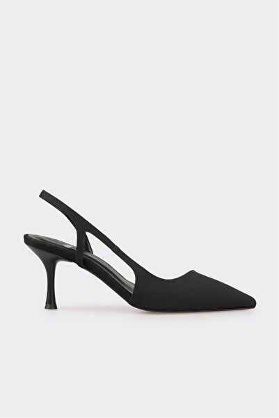 Elle Shoes Siyah Kadın Topuklu Ayakkabı