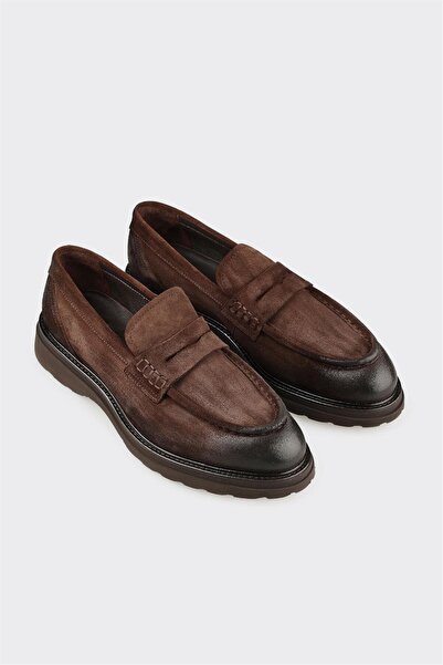 Elle Shoes Kahve Deri Erkek Günlük Ayakkabı