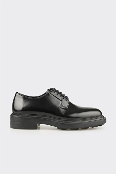 Elle Shoes Siyah Deri Erkek Günlük Ayakkabı