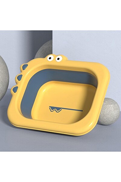 FONIX Folding Washbasin for Children, Comando Kids, Crocodile Model, Yellow