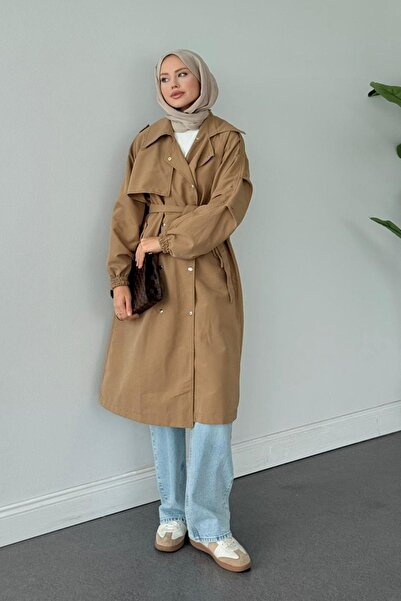 HAZA MODA Bym Muadil Trençkot Camel