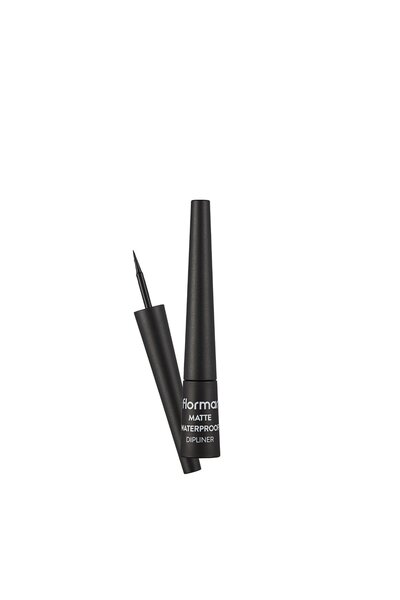 Flormar Matte Waterproof Dipliner, 2.5 ml, 01- Black