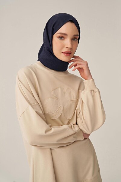 ALLDAY Φούτερ με απλικέ από πέτρα και βαμβάκι