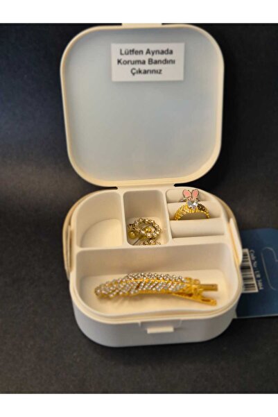 Urve Plastik علبة مكياج محمولة مع مرآة، حجم صغير مع مرآة، مقاس 9×9 سم، حجم ال...