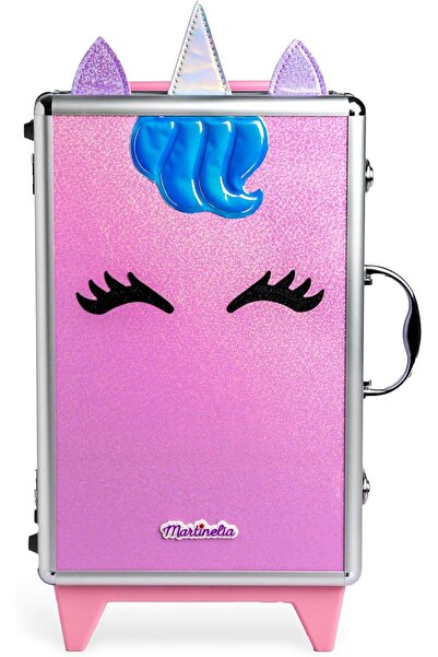 Martinelia حقيبة أدوات مكياج يونيكورن صغيرة "للحمل" 25×38×11.7 سم، مناسبة للأ...